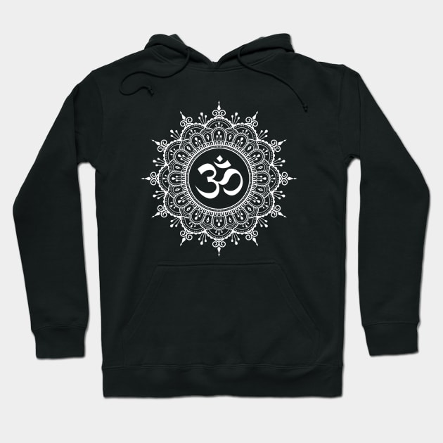 Aum Mandala (Dark) Hoodie by NEFT PROJECT